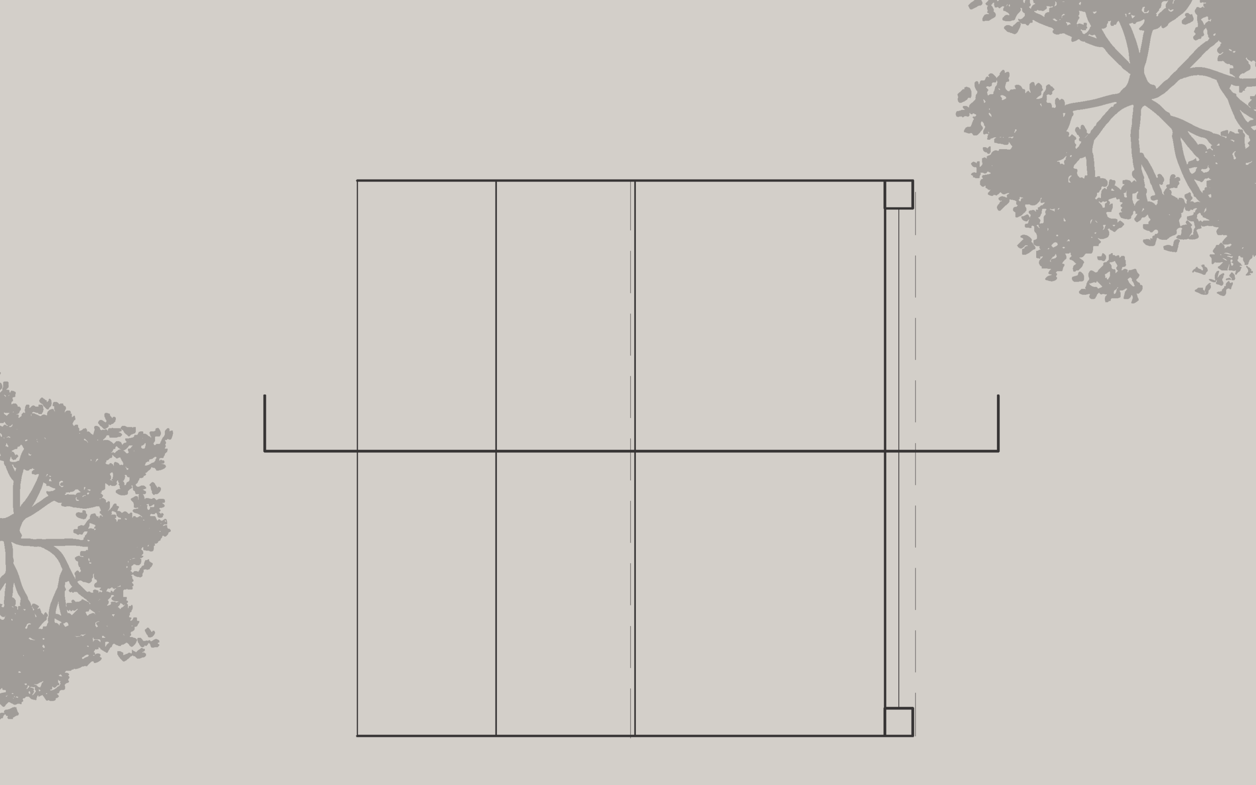 3.1 – 10×10 Room Plan (With Trees)